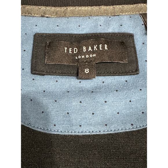 Ted Baker London Men’s Caravan 1/4 Zip Pullover Black Sz 6 lightweight modern - Picture 3 of 10